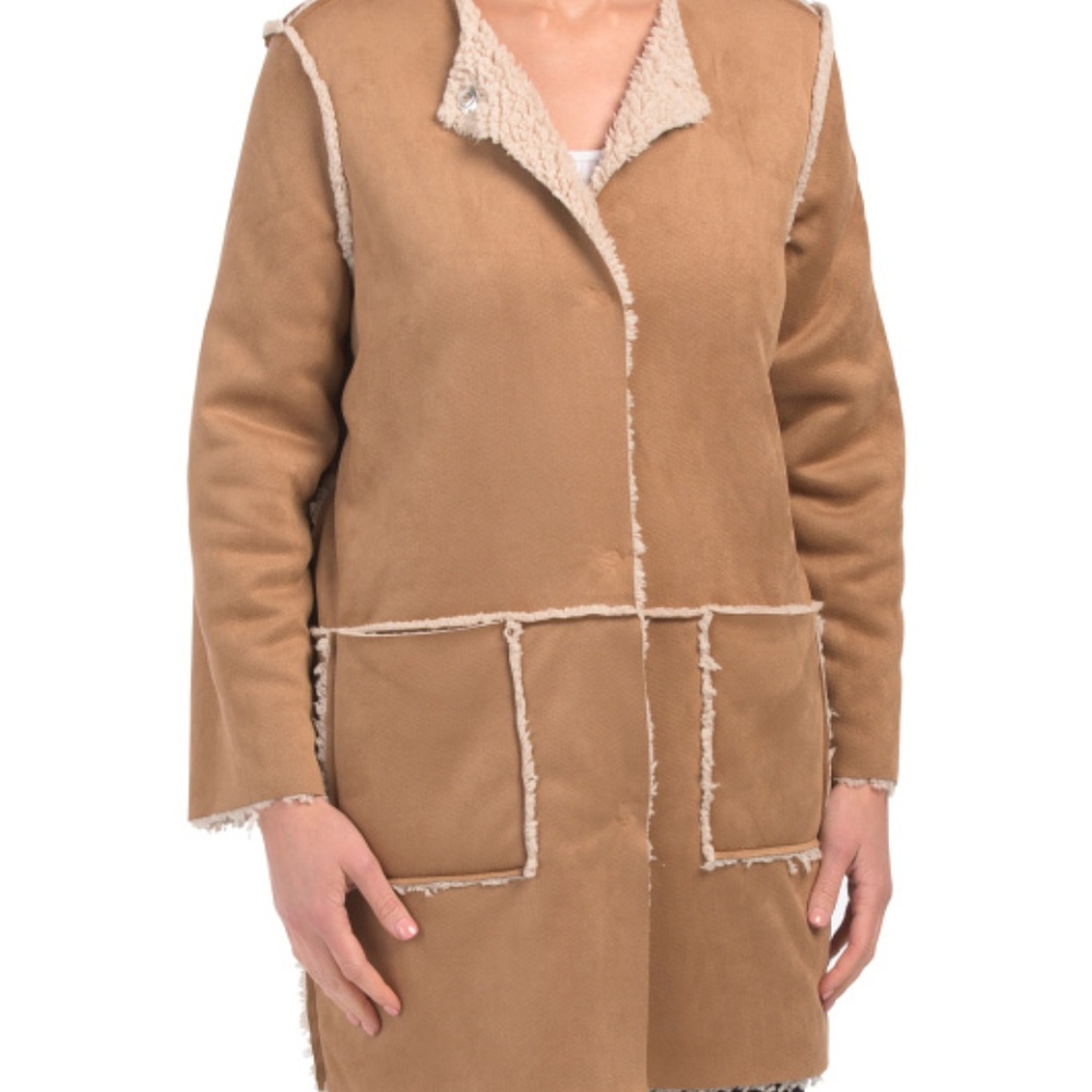 NWT BB Dakota reversible faux shearling jacket S